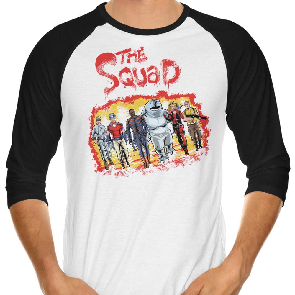 The Squad 3/4 Sleeve Raglan - Adult & Kids T-Shirts, Sweatshirts & Hoodies apparel design preview 1