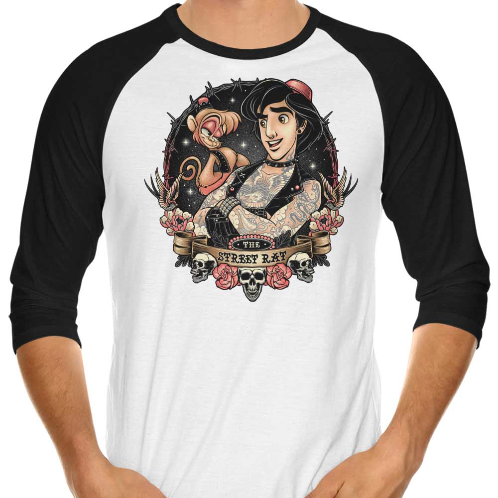 The Street Rat 3/4 Sleeve Raglan - Adult & Kids T-Shirts, Sweatshirts & Hoodies apparel design preview 1