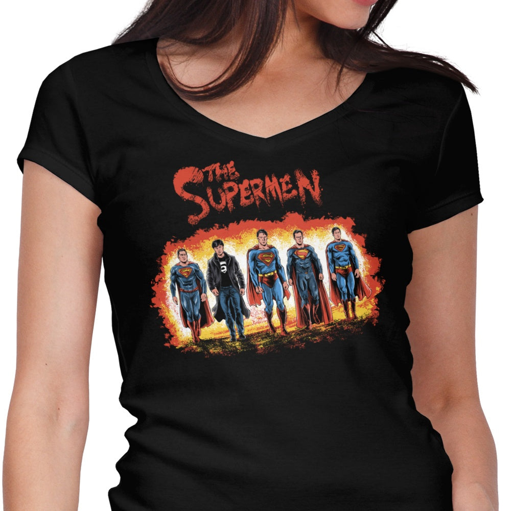 The Supers Women's V-Neck - Adult & Kids T-Shirts, Sweatshirts & Hoodies apparel design preview 1