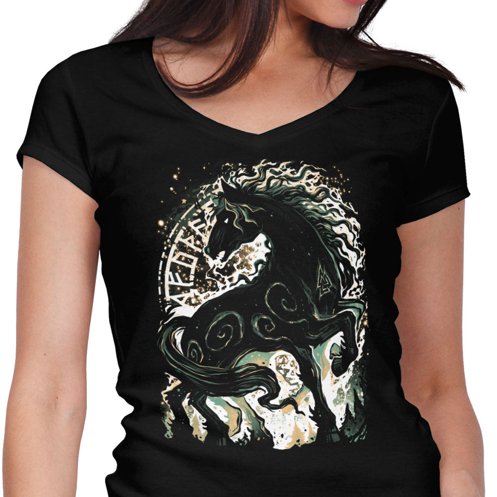 The Swiftest Steed Women's V-Neck - Adult & Kids T-Shirts, Sweatshirts & Hoodies apparel design preview 1