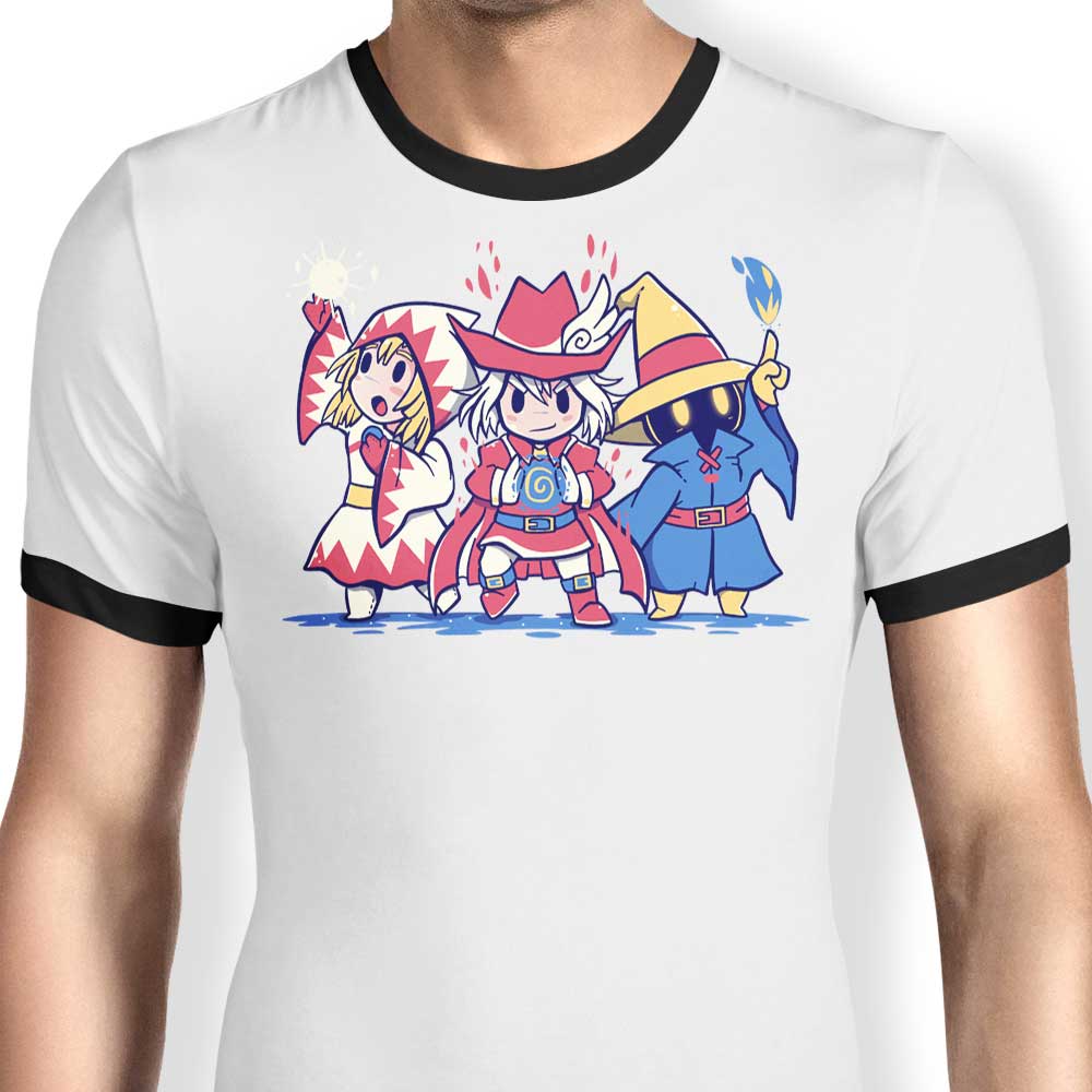 The Three Mages Ringer - Adult & Kids T-Shirts, Sweatshirts & Hoodies apparel design preview 1