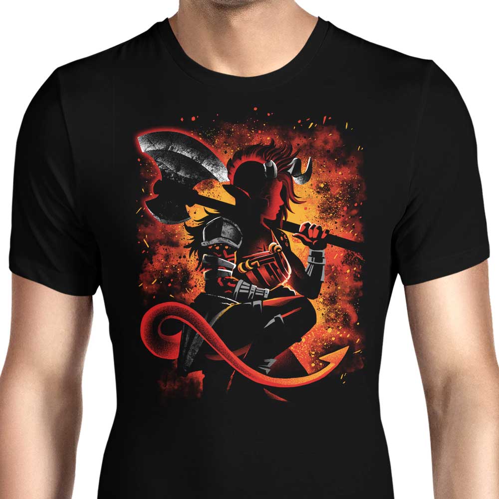 The Tiefling Warrior Men's Apparel - Adult & Kids T-Shirts, Sweatshirts & Hoodies apparel design preview 1