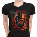 The Tiefling Warrior Women's Apparel - Adult & Kids T-Shirts, Sweatshirts & Hoodies apparel design preview 1