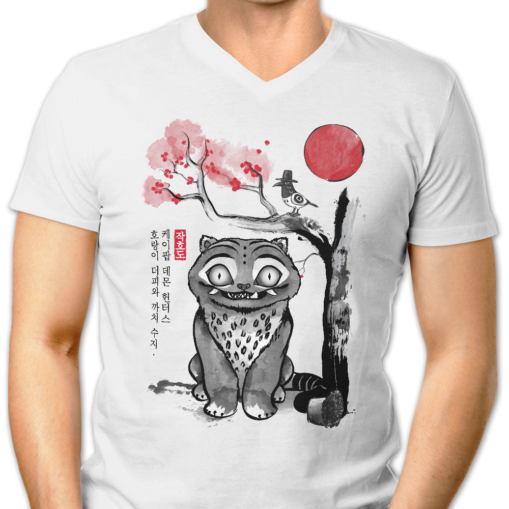 The Tiger and Magpie Men's V-Neck - Adult & Kids T-Shirts, Sweatshirts & Hoodies apparel design preview 1