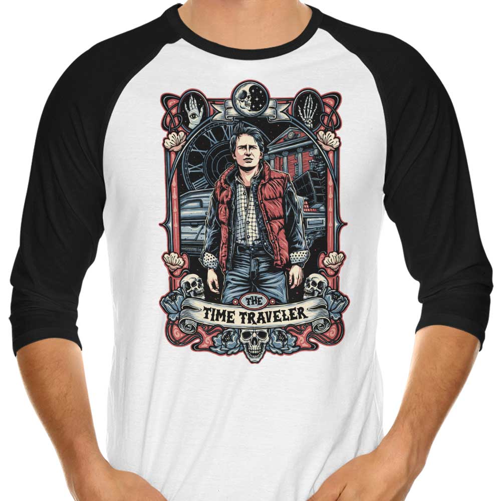 The Time Traveler 3/4 Sleeve Raglan - Adult & Kids T-Shirts, Sweatshirts & Hoodies apparel design preview 1