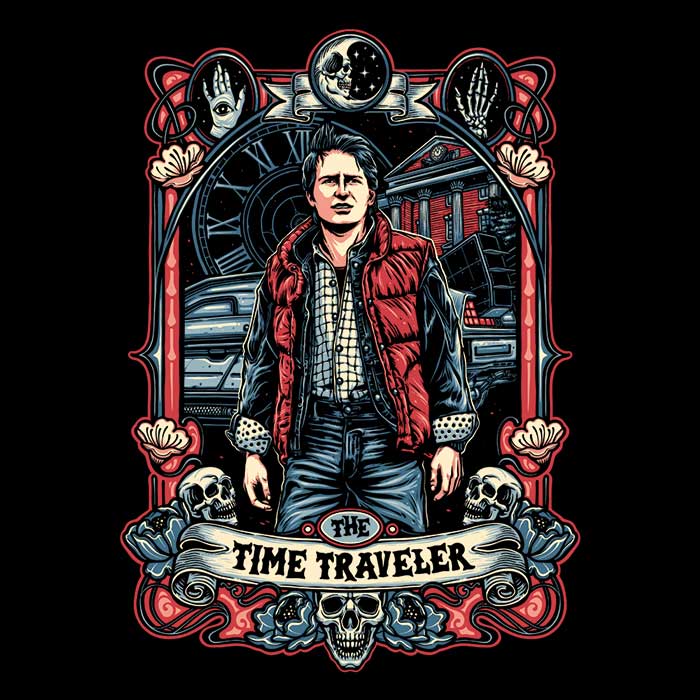 The Time Traveler Men's Apparel - Adult & Kids T-Shirts, Sweatshirts & Hoodies apparel design preview 2