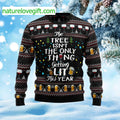 The Tree Isn’t The Only Thing Getting Lit Ugly Christmas Sweater product image
