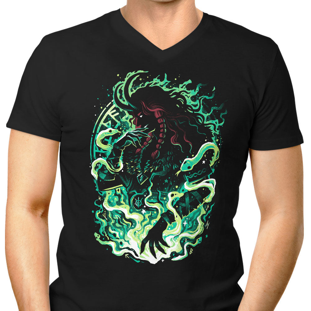 The Trickster God Men's V-Neck - Adult & Kids T-Shirts, Sweatshirts & Hoodies apparel design preview 1