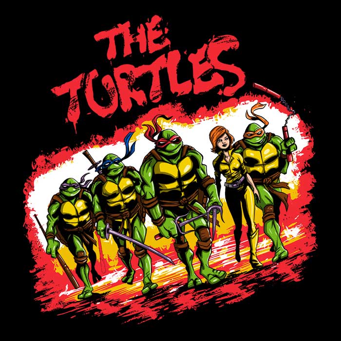 The Turtles Men's V-Neck - Adult & Kids T-Shirts, Sweatshirts & Hoodies apparel design preview 2