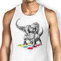 The Ultimate Dino Battle Tank Top - Adult & Kids T-Shirts, Sweatshirts & Hoodies apparel design preview 1