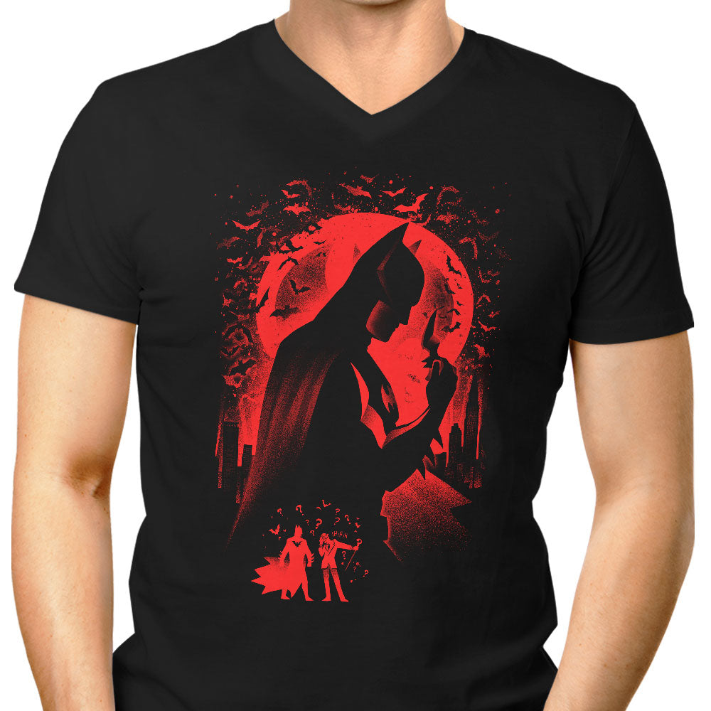 The Vengeant Night Men's V-Neck - Adult & Kids T-Shirts, Sweatshirts & Hoodies apparel design preview 1