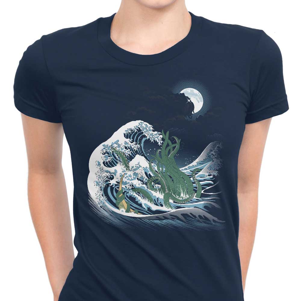 The Wave of R'lyeh Women's Apparel - Adult & Kids T-Shirts, Sweatshirts & Hoodies apparel design preview 1