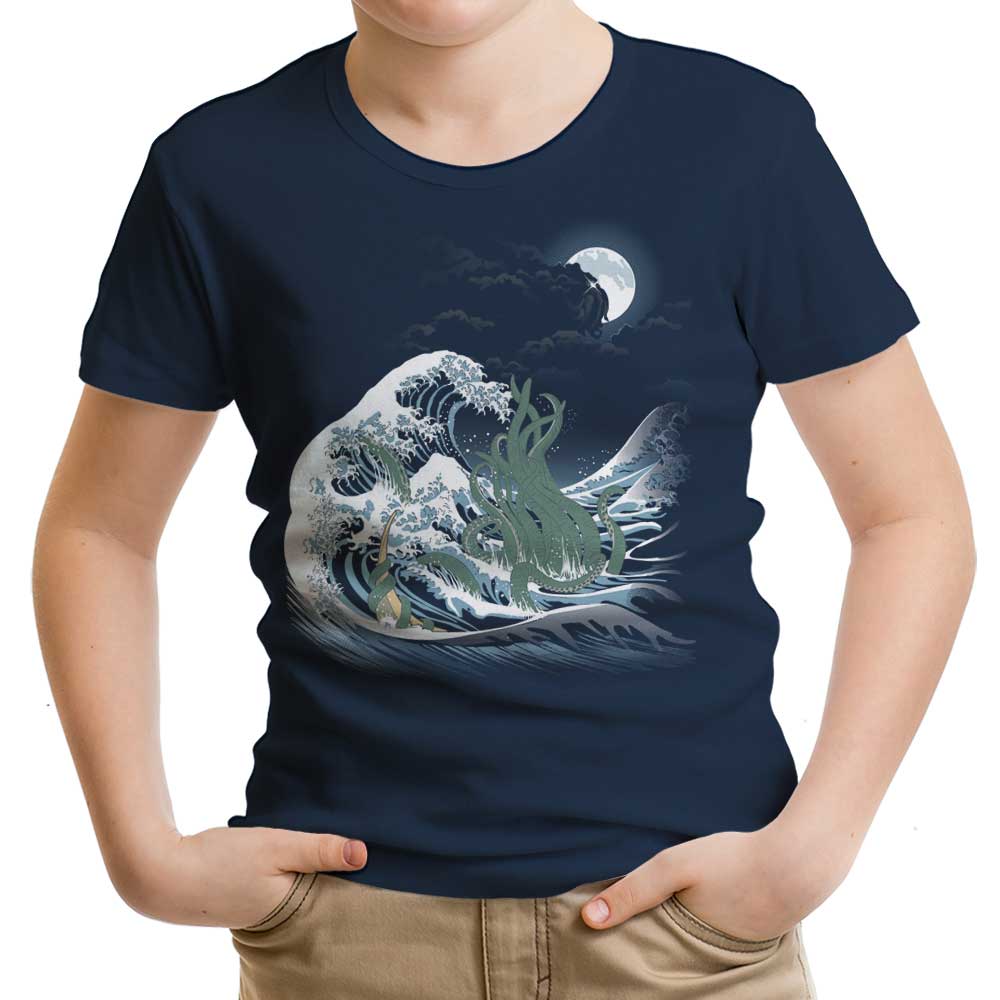 The Wave of R'lyeh Youth Apparel - Adult & Kids T-Shirts, Sweatshirts & Hoodies apparel design preview 1