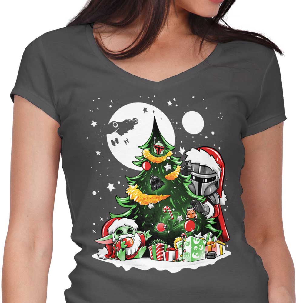 The Way of Christmas Women's V-Neck - Adult & Kids T-Shirts, Sweatshirts & Hoodies apparel design preview 1