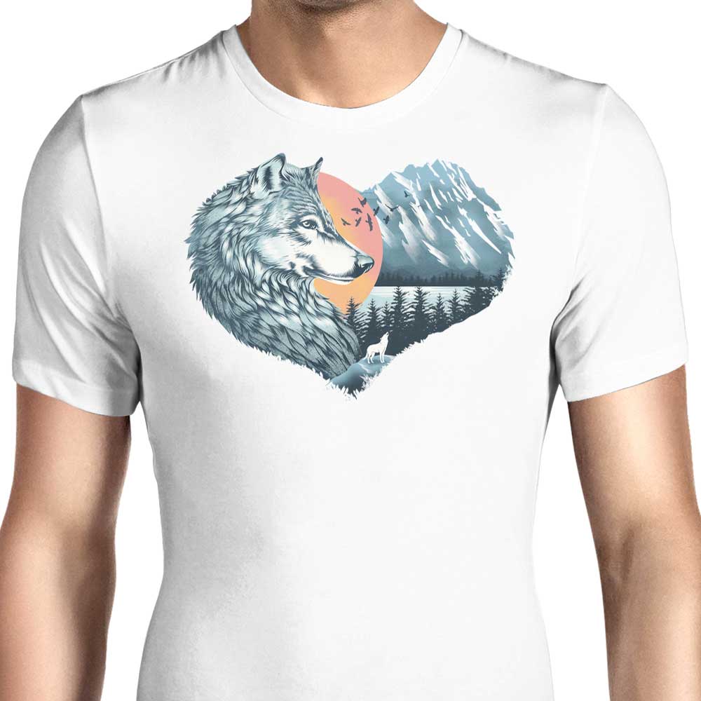 The Wild Heart Howls Men's Apparel - Adult & Kids T-Shirts, Sweatshirts & Hoodies apparel design preview 1