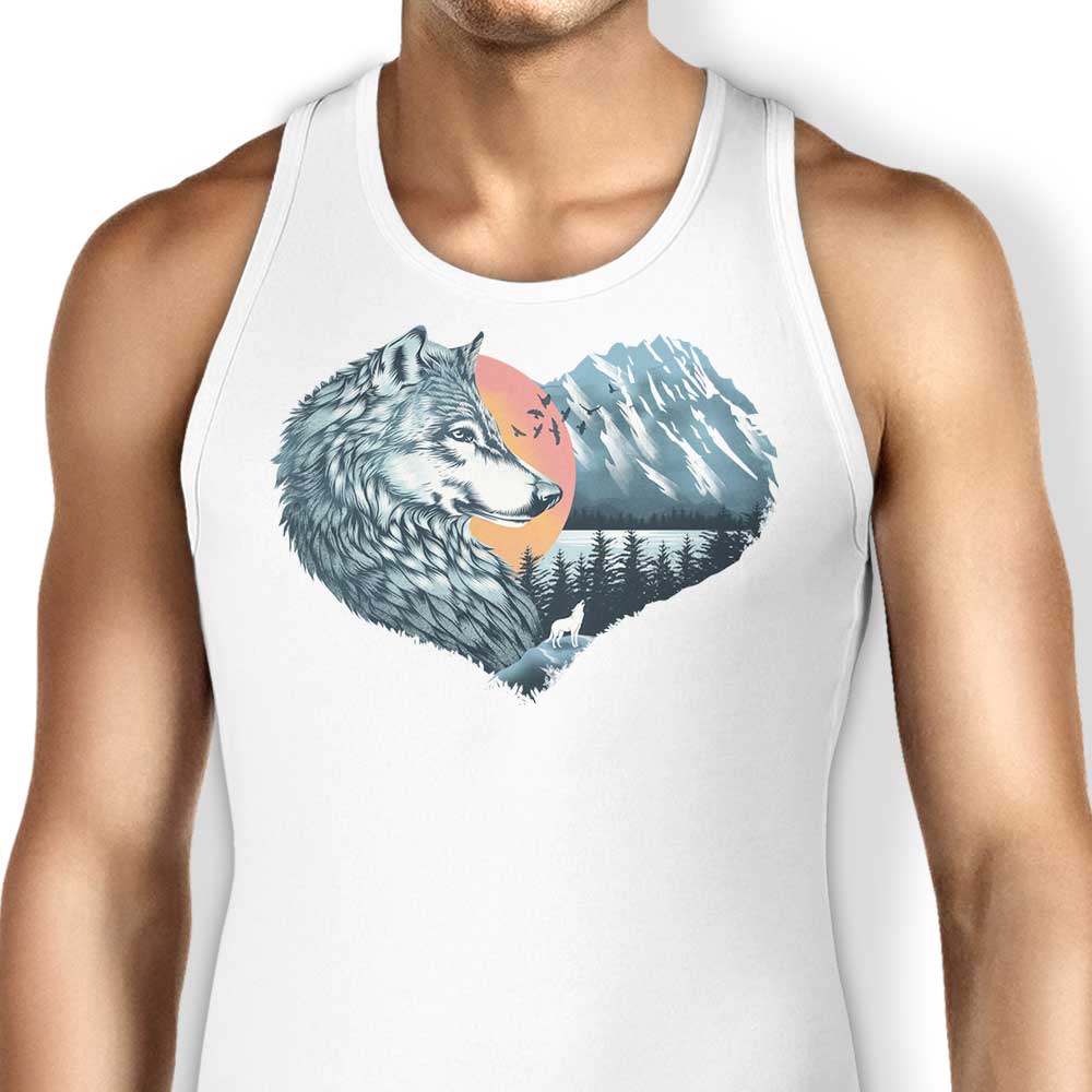 The Wild Heart Howls Tank Top - Adult & Kids T-Shirts, Sweatshirts & Hoodies apparel design preview 1