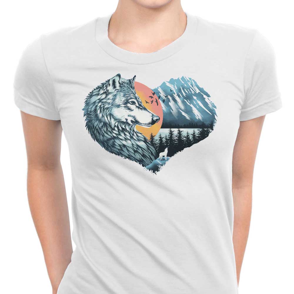 The Wild Heart Howls Women's Apparel - Adult & Kids T-Shirts, Sweatshirts & Hoodies apparel design preview 1