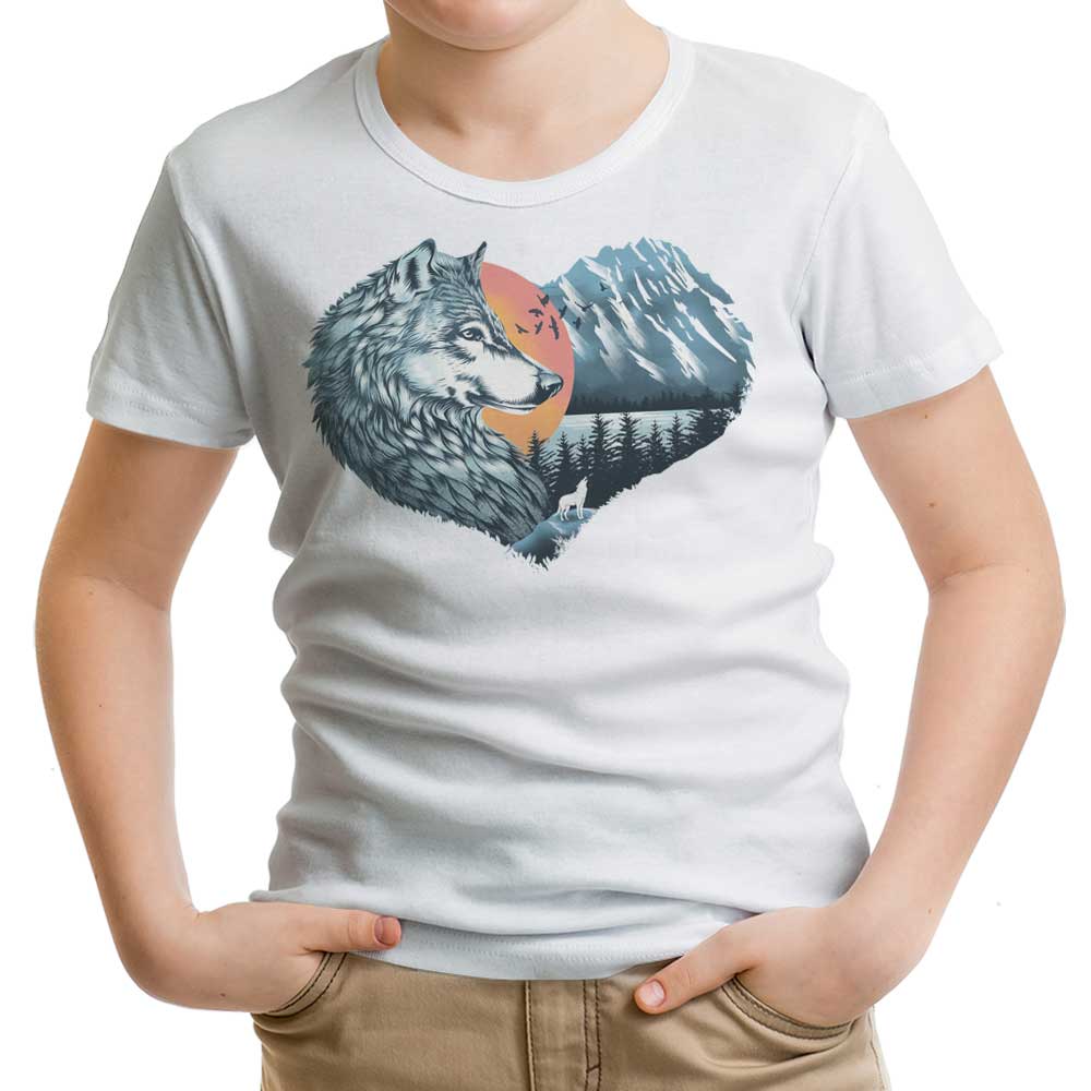 The Wild Heart Howls Youth Apparel - Adult & Kids T-Shirts, Sweatshirts & Hoodies apparel design preview 1