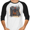 The Witch in Fireplace 3/4 Sleeve Raglan - Adult & Kids T-Shirts, Sweatshirts & Hoodies apparel design preview 1