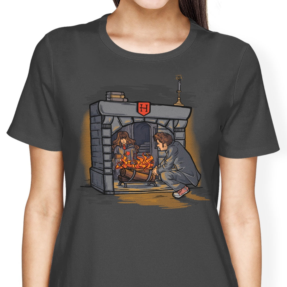 The Witch in Fireplace Women's Apparel - Adult & Kids T-Shirts, Sweatshirts & Hoodies apparel design preview 2