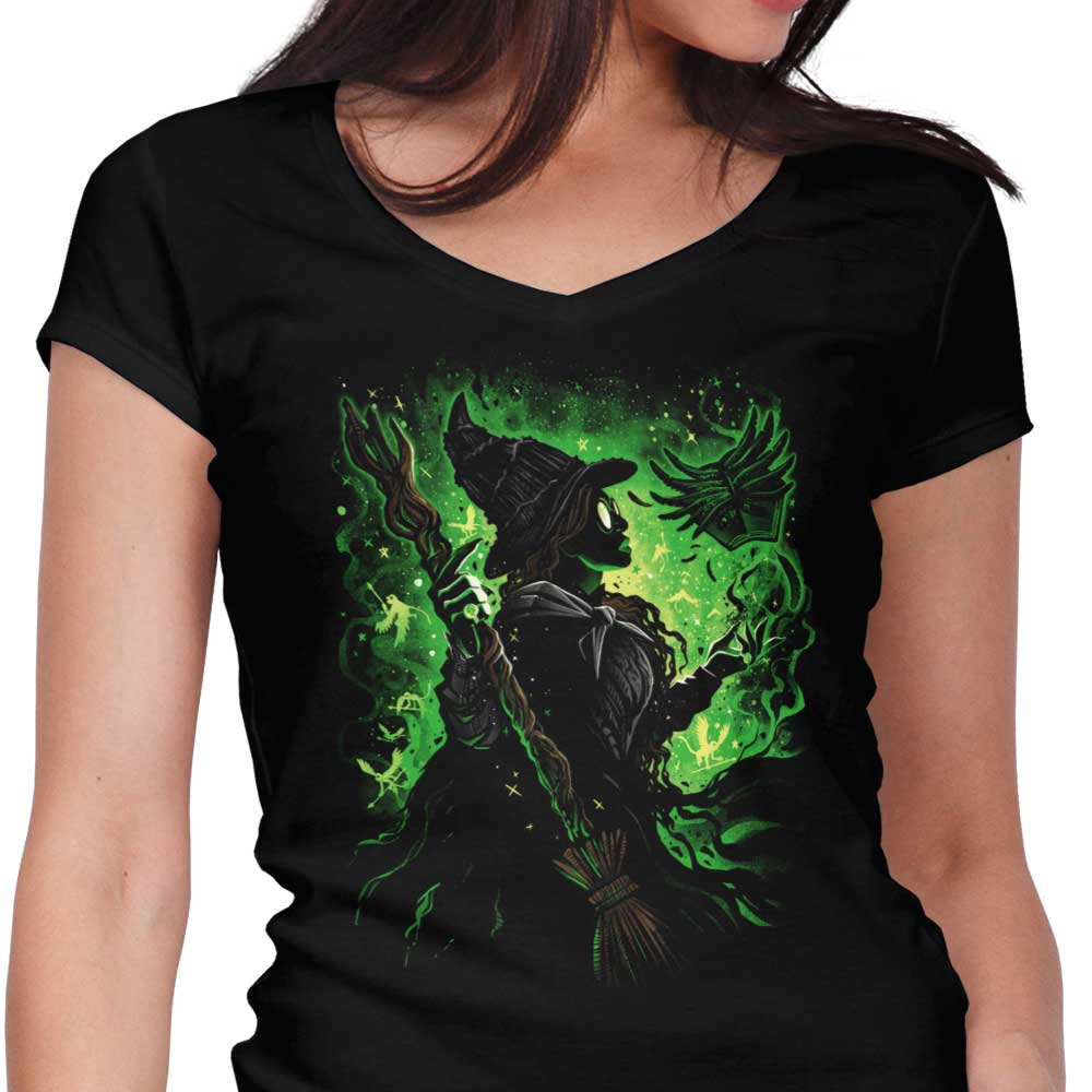 The Witch of West Women's V-Neck - Adult & Kids T-Shirts, Sweatshirts & Hoodies apparel design preview 1