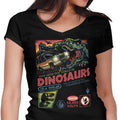 The World of Dinosaurs Women's V-Neck - Adult & Kids T-Shirts, Sweatshirts & Hoodies apparel design preview 1