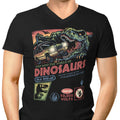 The World of Dinosaurs Men's V-Neck - Adult & Kids T-Shirts, Sweatshirts & Hoodies apparel design preview 1