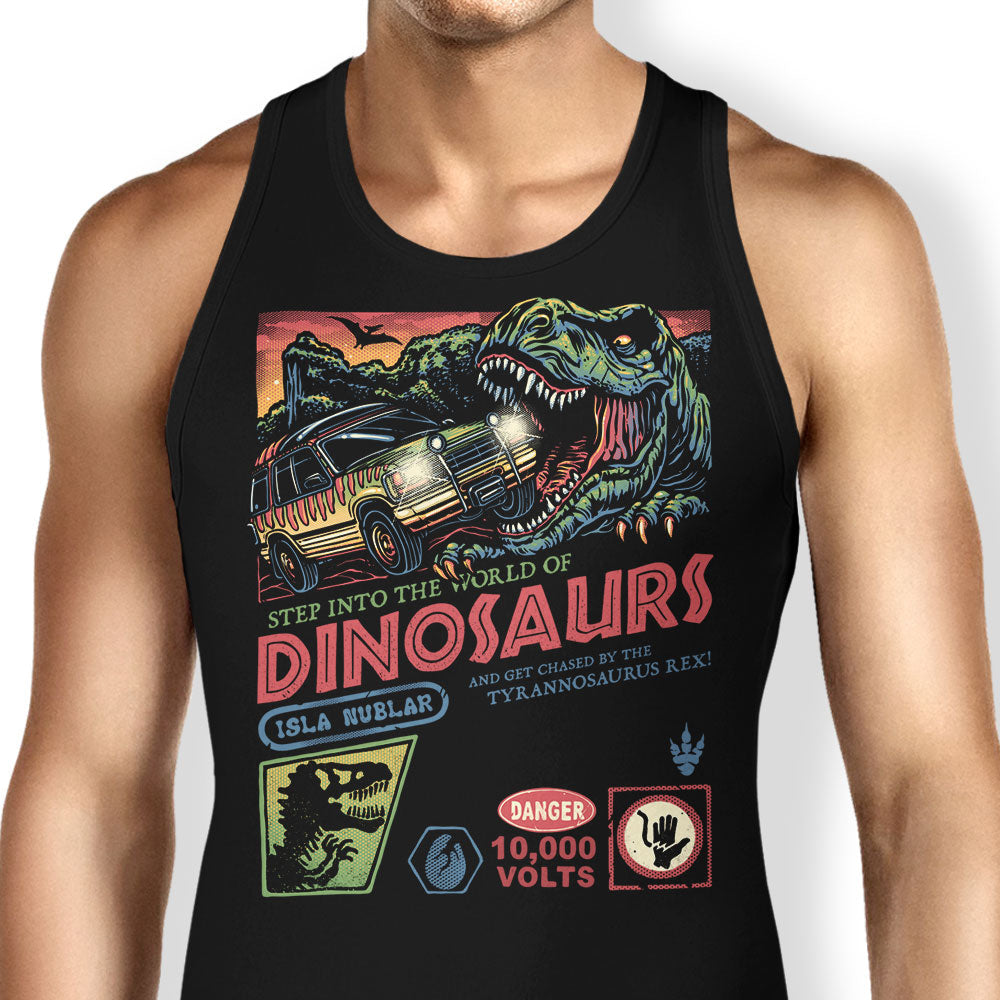 The World of Dinosaurs Tank Top - Adult & Kids T-Shirts, Sweatshirts & Hoodies apparel design preview 1