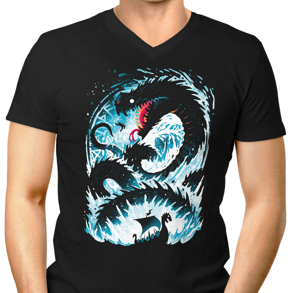 The World Serpent Men's V-Neck - Adult & Kids T-Shirts, Sweatshirts & Hoodies apparel design preview 1