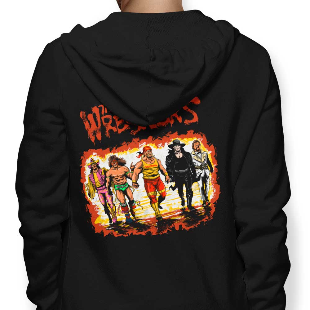 The Wrestlers - Adult & Kids T-Shirts, Sweatshirts & Hoodies apparel design preview 1