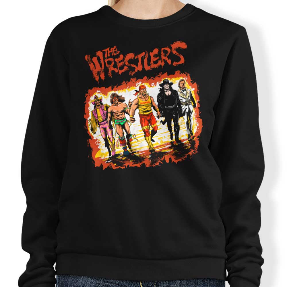 The Wrestlers - Adult & Kids T-Shirts, Sweatshirts & Hoodies apparel design preview 1