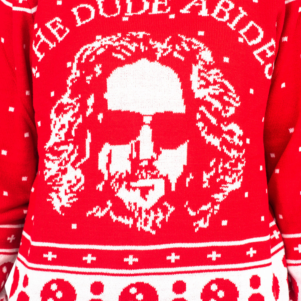The Big Lebowski The Dude Abides Ugly Christmas Sweater product image 2