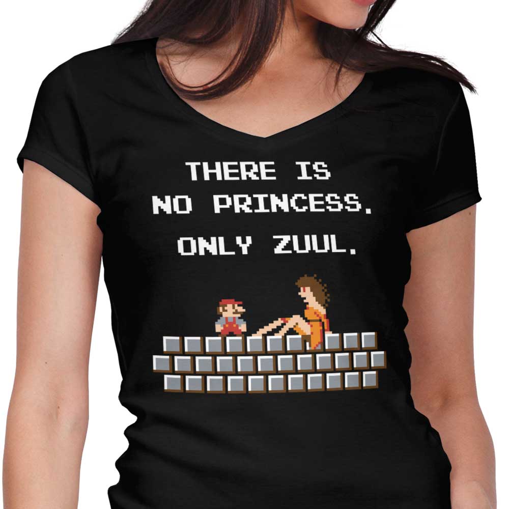 There is No Princess Women's V-Neck - Adult & Kids T-Shirts, Sweatshirts & Hoodies apparel design preview 1