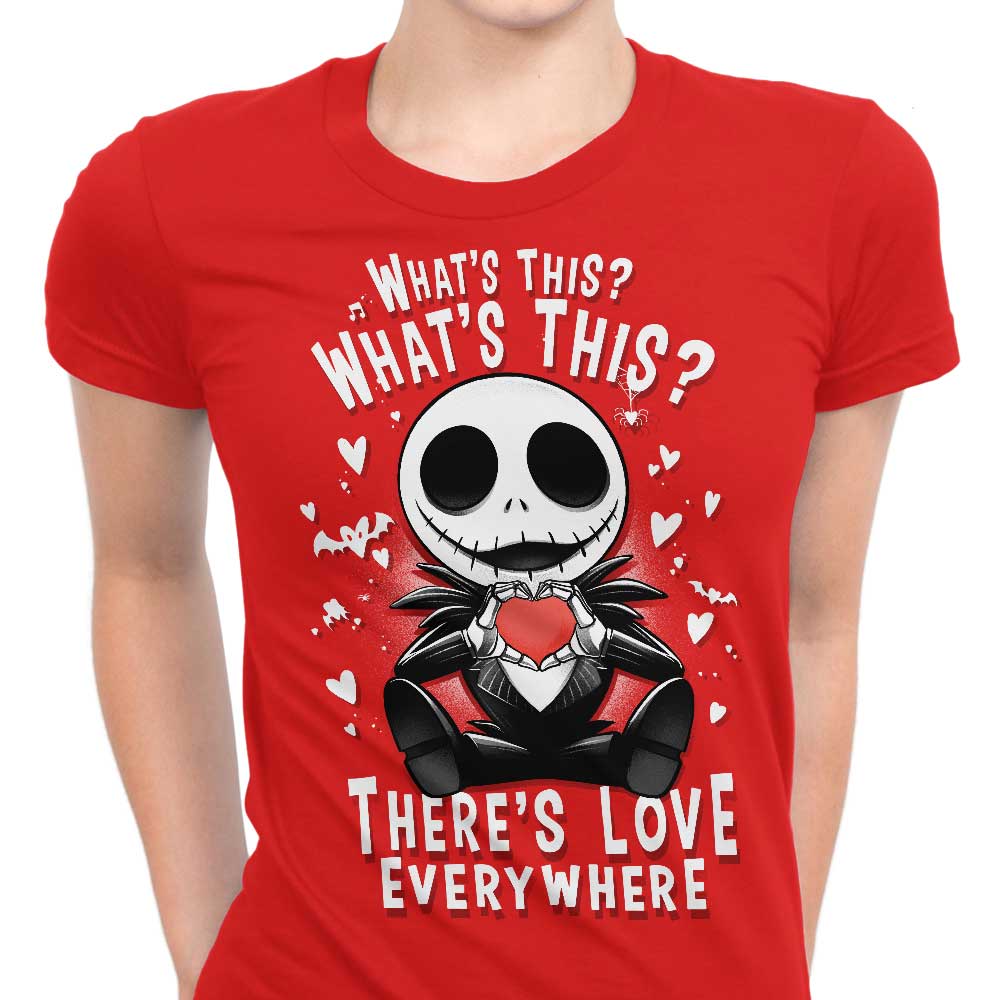 There's Love Everywhere Women's Apparel - Adult & Kids T-Shirts, Sweatshirts & Hoodies apparel design preview 1