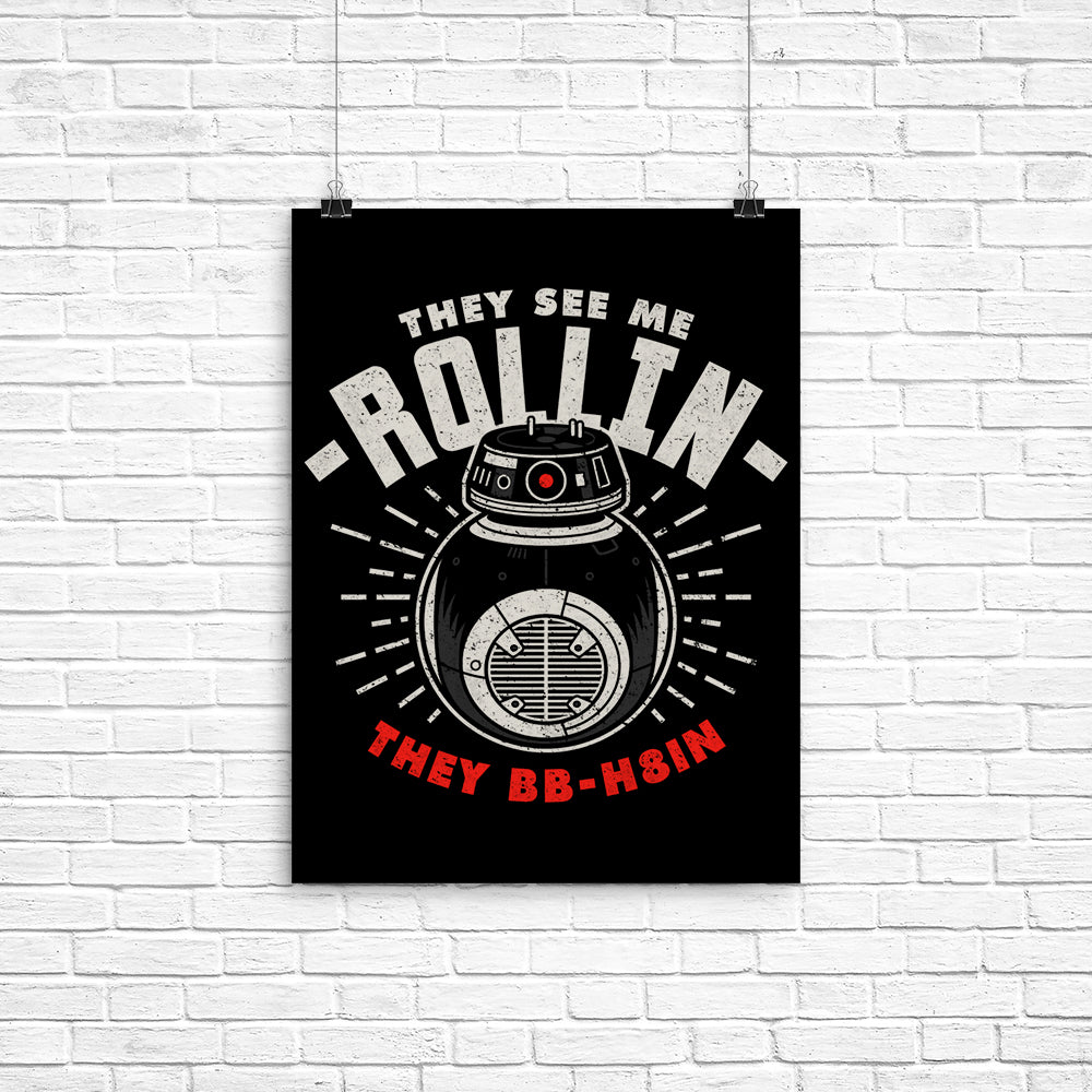 They See Me Rollin' Poster - Adult & Kids T-Shirts, Sweatshirts & Hoodies apparel design preview 1