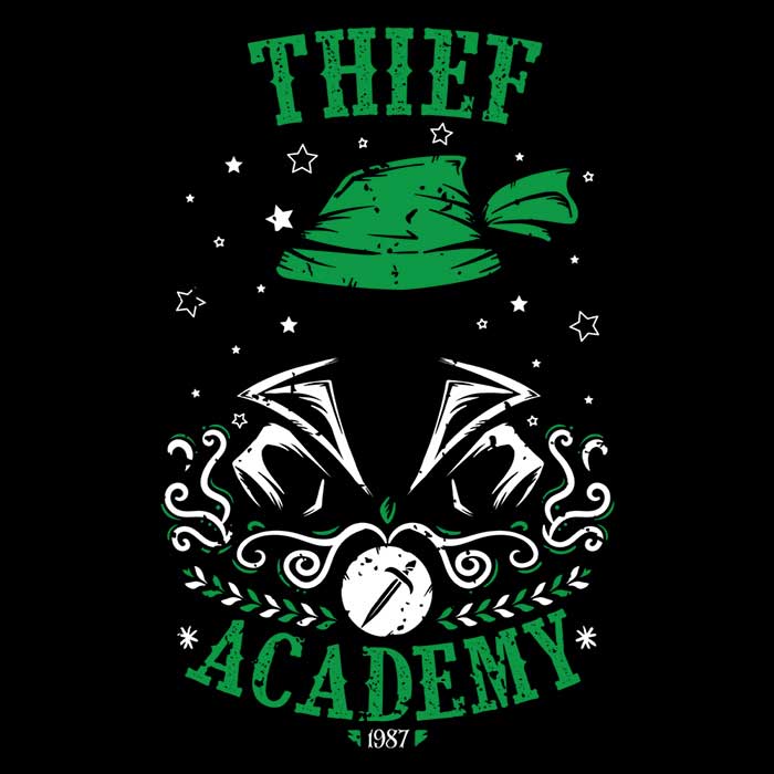 Thief Academy - Adult & Kids T-Shirts, Sweatshirts & Hoodies apparel design preview 2