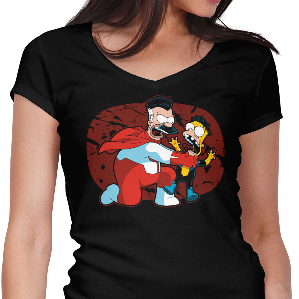 Think You Little Women's V-Neck - Adult & Kids T-Shirts, Sweatshirts & Hoodies apparel design preview 1