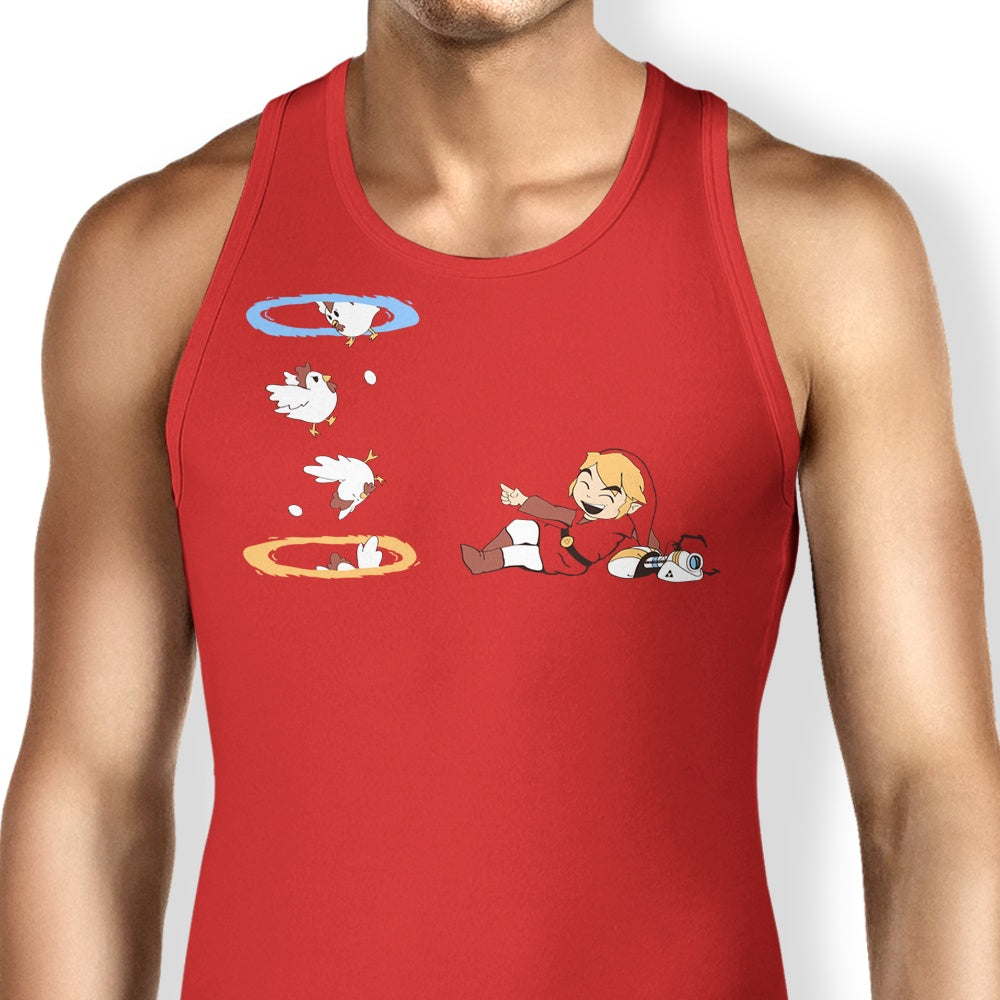 Thinking With Chickens Tank Top - Adult & Kids T-Shirts, Sweatshirts & Hoodies apparel design preview 1