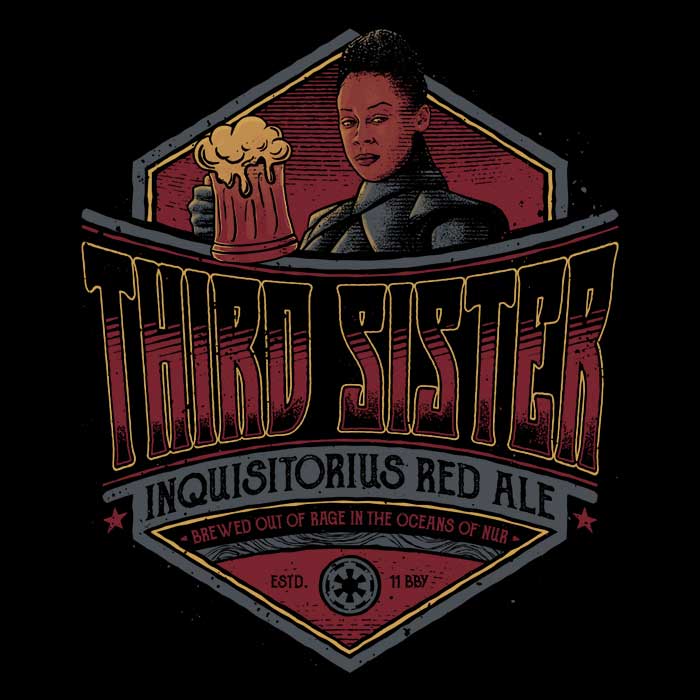 Third Sister Red Ale Men's Apparel - Adult & Kids T-Shirts, Sweatshirts & Hoodies apparel design preview 2