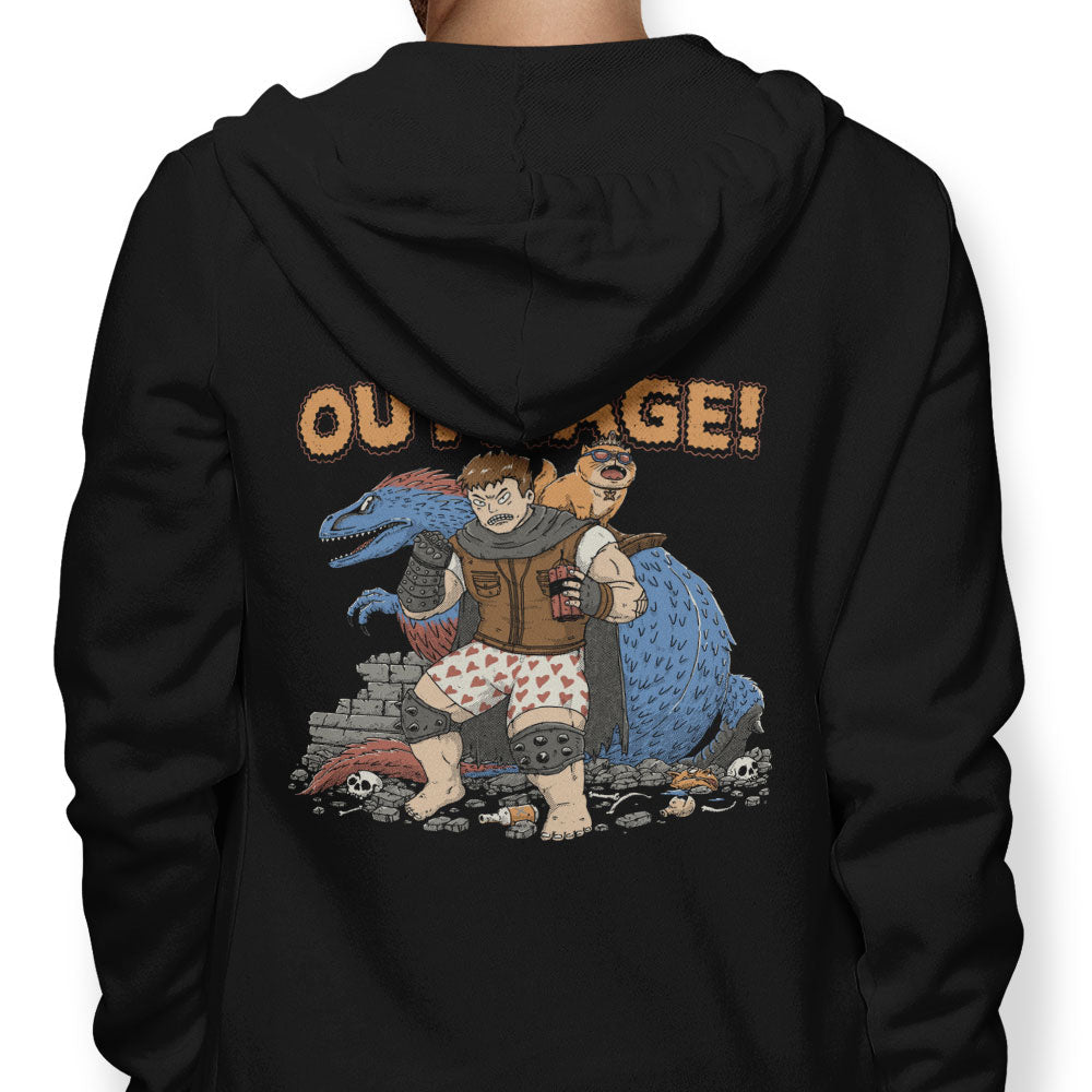 This is an Outrage - Adult & Kids T-Shirts, Sweatshirts & Hoodies apparel design preview 1