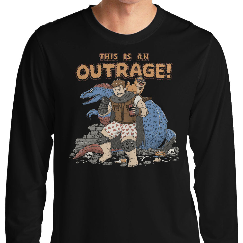 This is an Outrage - Adult & Kids T-Shirts, Sweatshirts & Hoodies apparel design preview 1