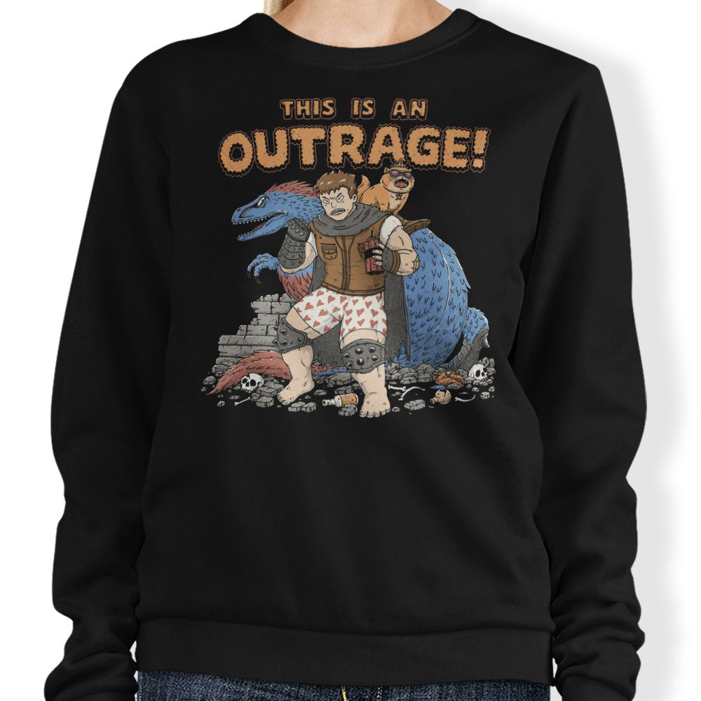 This is an Outrage - Adult & Kids T-Shirts, Sweatshirts & Hoodies apparel design preview 1