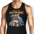 This is an Outrage Tank Top - Adult & Kids T-Shirts, Sweatshirts & Hoodies apparel design preview 1