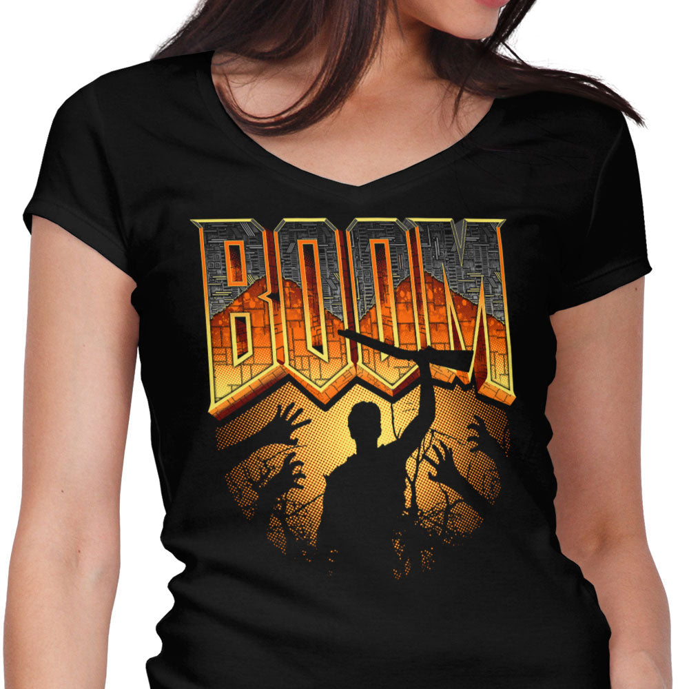 This is My Boomstick Women's V-Neck - Adult & Kids T-Shirts, Sweatshirts & Hoodies apparel design preview 1
