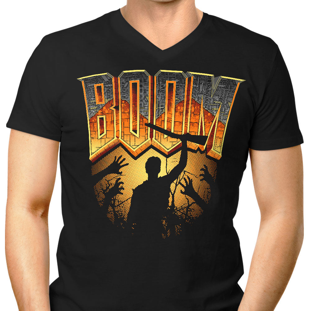 This is My Boomstick Men's V-Neck - Adult & Kids T-Shirts, Sweatshirts & Hoodies apparel design preview 1