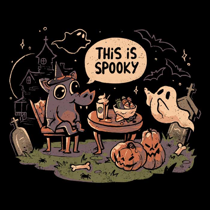 This is Spooky Coasters - Adult & Kids T-Shirts, Sweatshirts & Hoodies apparel design preview 1