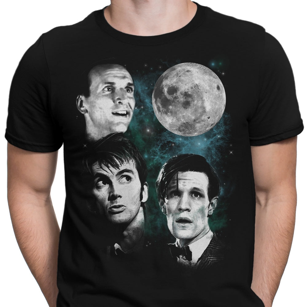 Three Doctor Moon Men's Apparel - Adult & Kids T-Shirts, Sweatshirts & Hoodies apparel design preview 2