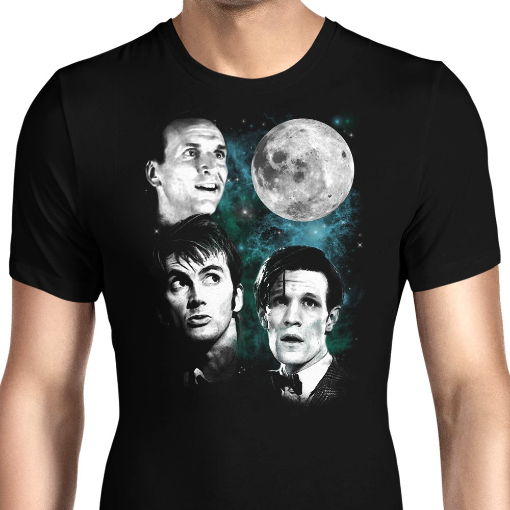 Three Doctor Moon Men's Apparel - Adult & Kids T-Shirts, Sweatshirts & Hoodies apparel design preview 1