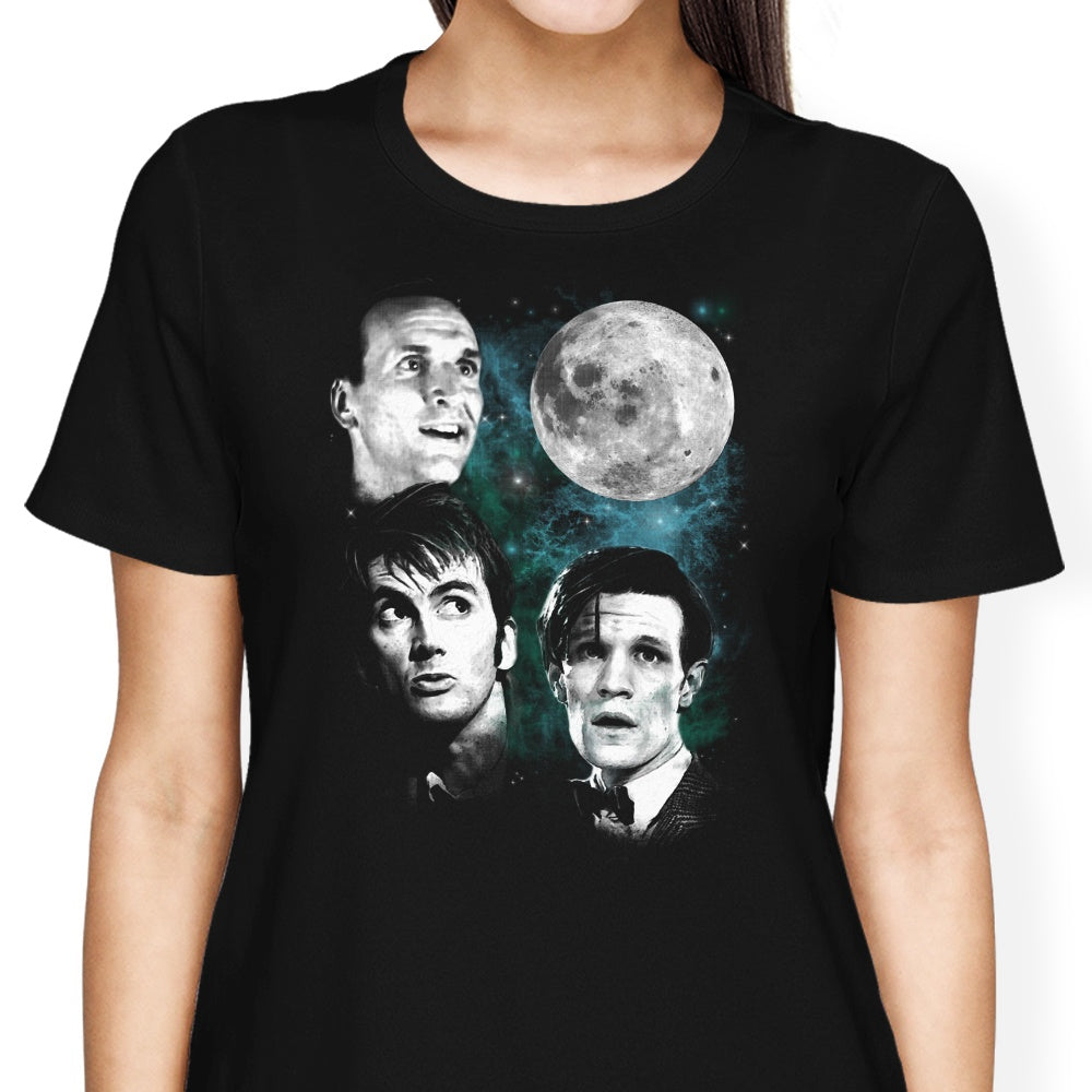 Three Doctor Moon Women's Apparel - Adult & Kids T-Shirts, Sweatshirts & Hoodies apparel design preview 2