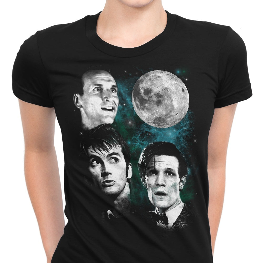Three Doctor Moon Women's Apparel - Adult & Kids T-Shirts, Sweatshirts & Hoodies apparel design preview 1